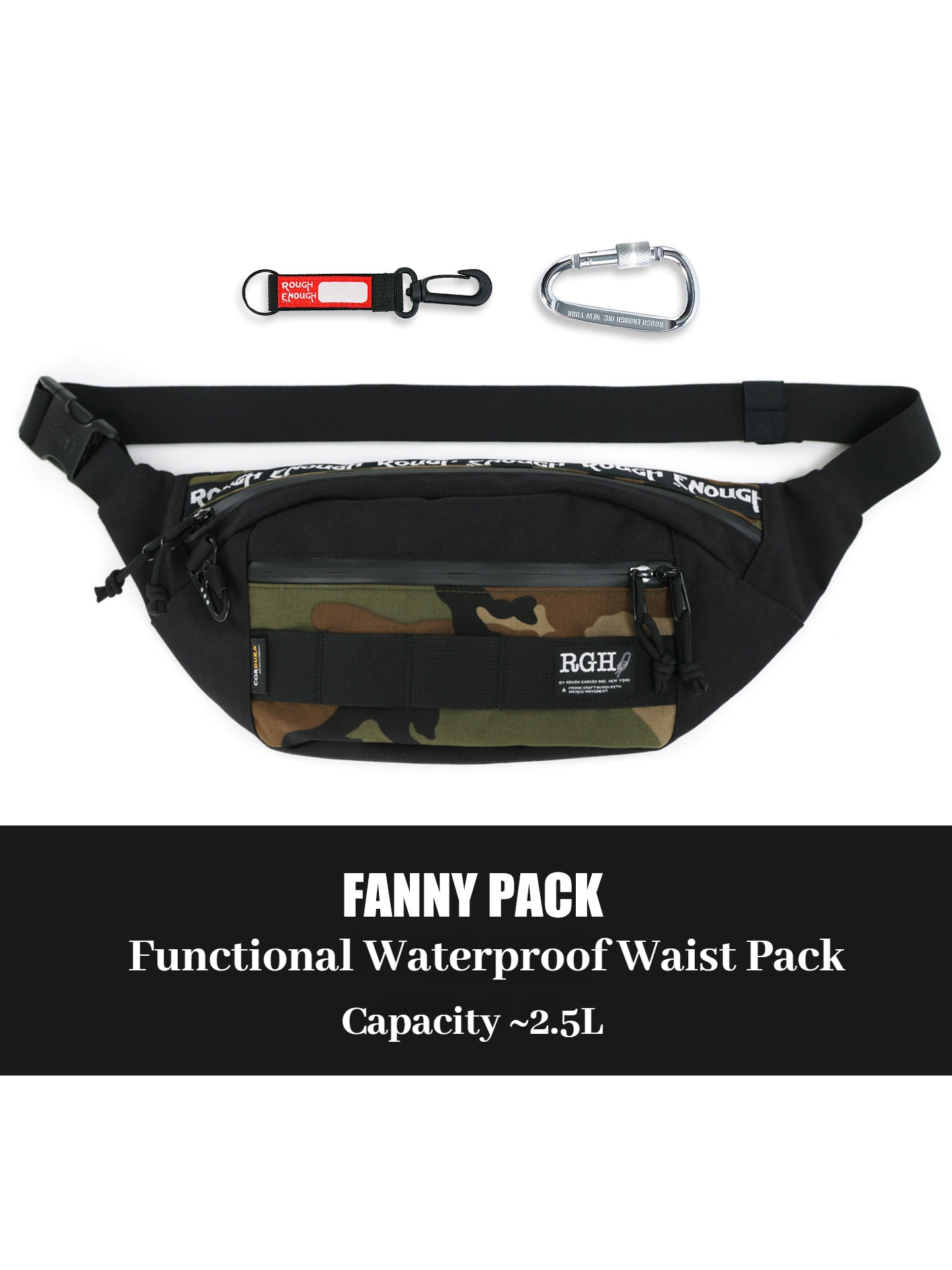 Fishing Bag Waterproof - RGH Camo Taktik Fonksiyonel Bel Çantası