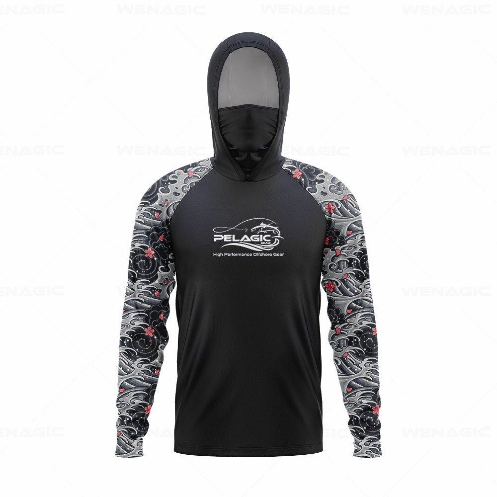 Fishing Shirt Uv Protection - Pelagic dişli erkekler kaput balıkçılık gömlek