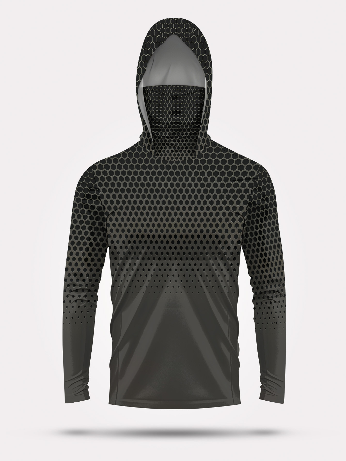 Gri Gradyan Petek Desenli Erke - Fishing Hoodie incelemesi ve fiyatı